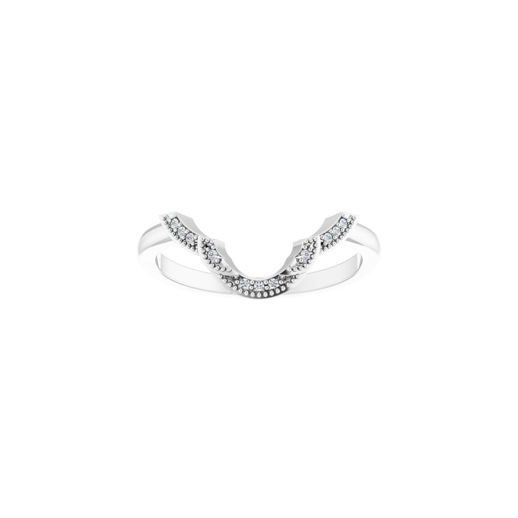 Accented Vintage-Inspired Engagement Ring or Band
