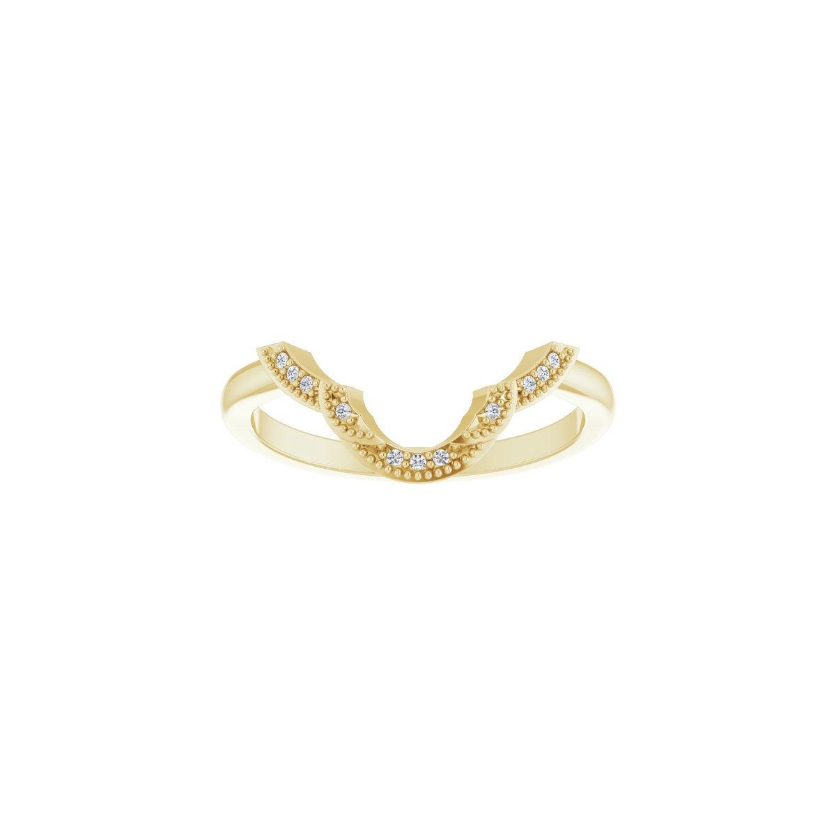 Accented Vintage-Inspired Engagement Ring or Band