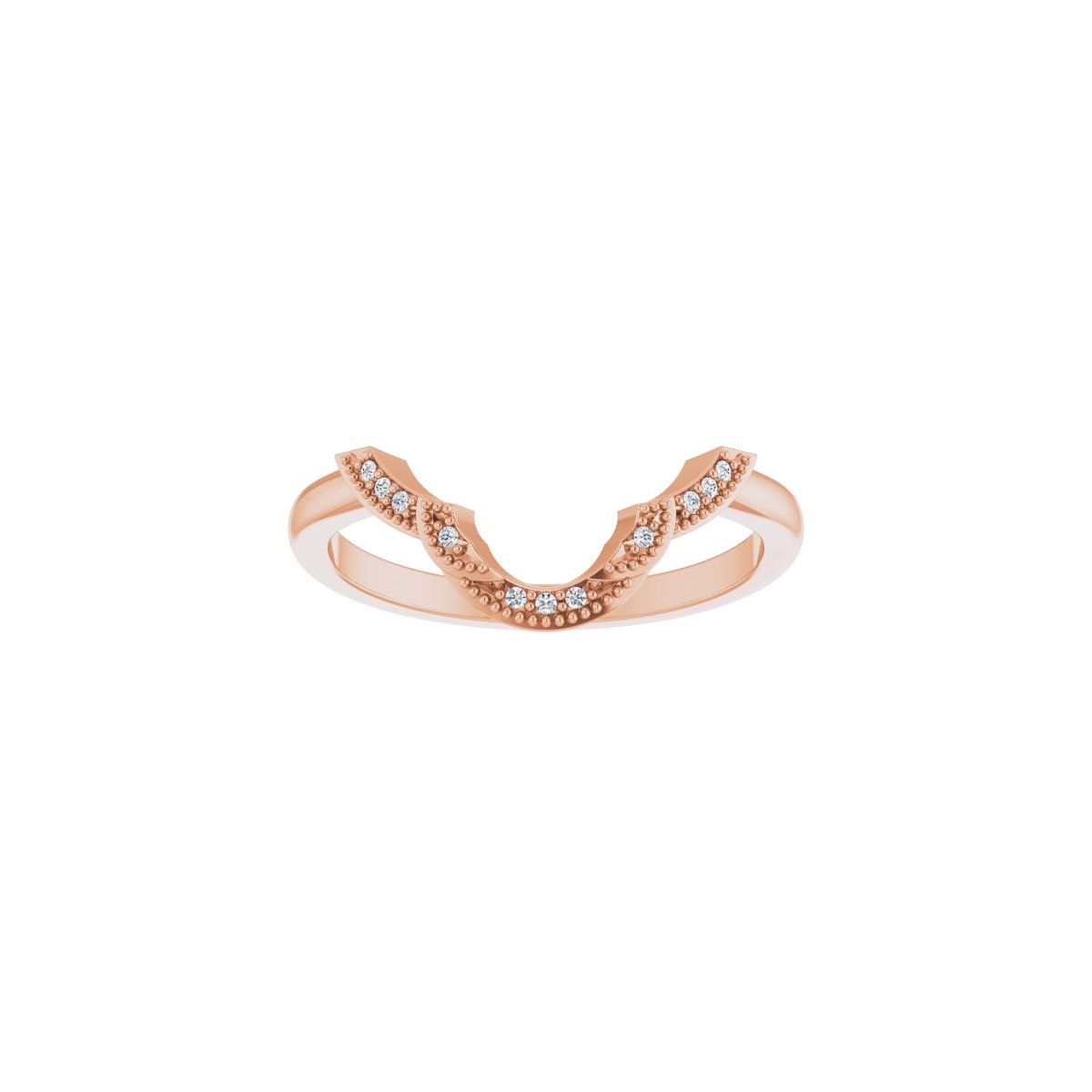 Accented Vintage-Inspired Engagement Ring or Band