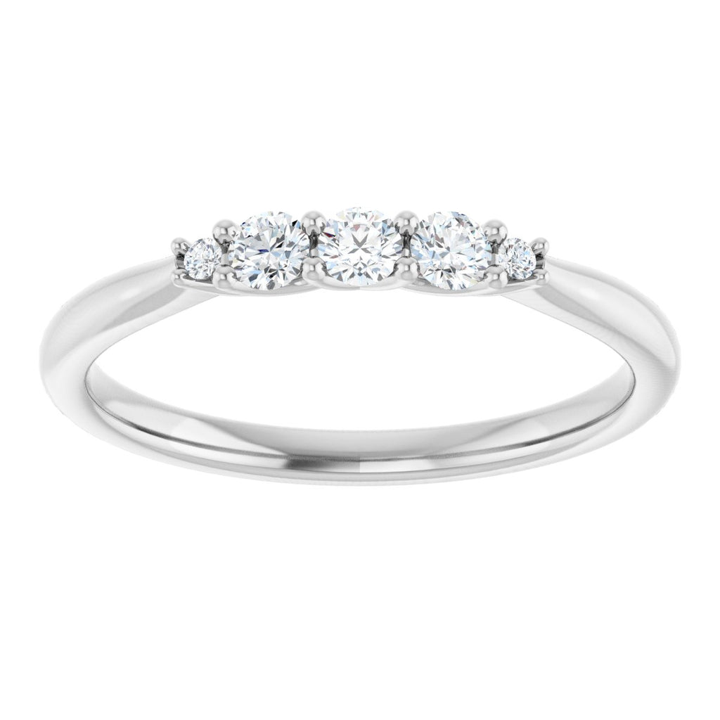 Three-Stone Anniversary Band
