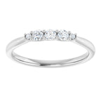 Three-Stone Anniversary Band