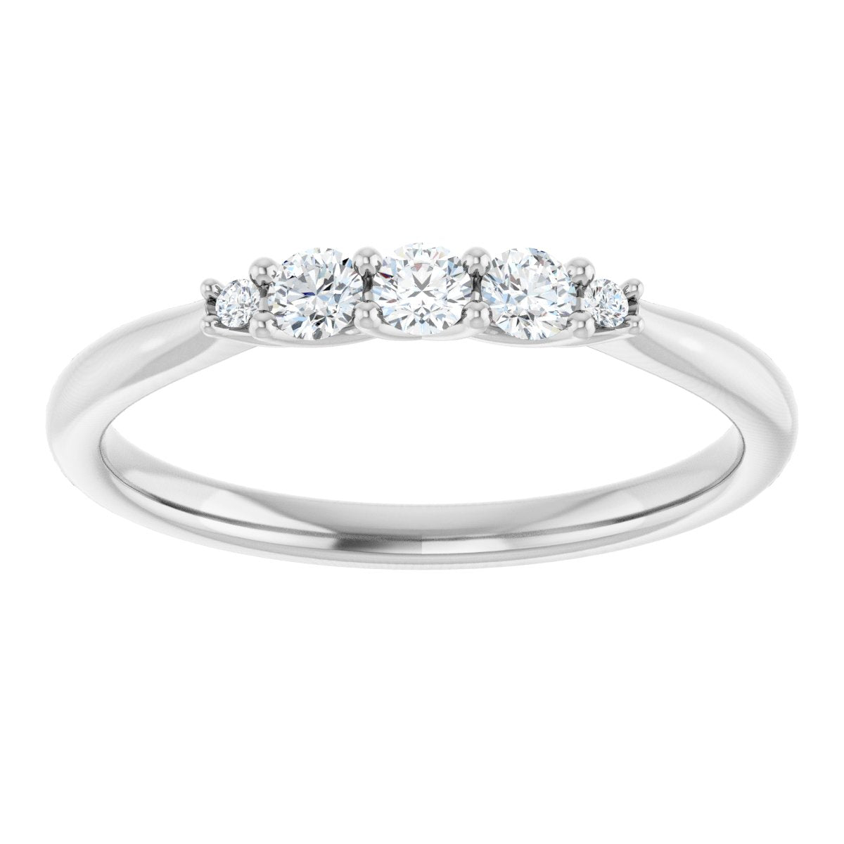 Three-Stone Anniversary Band