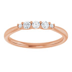 Three-Stone Anniversary Band