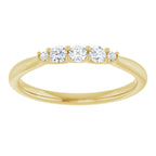 Three-Stone Anniversary Band