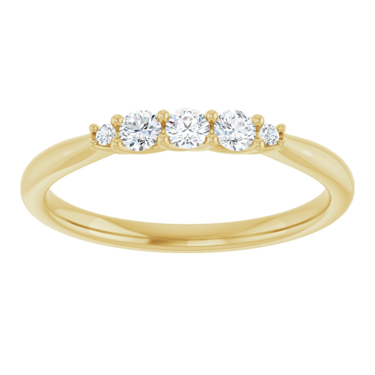 Three-Stone Anniversary Band