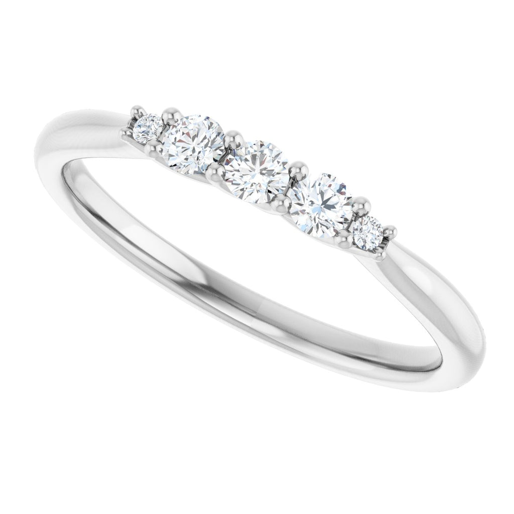 Three-Stone Anniversary Band
