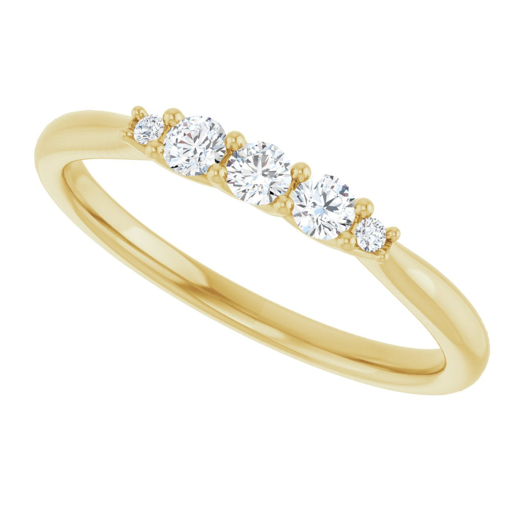 Three-Stone Anniversary Band