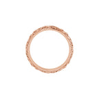 Milgrain Sculptural Half Round Band