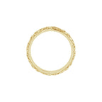 Milgrain Sculptural Half Round Band