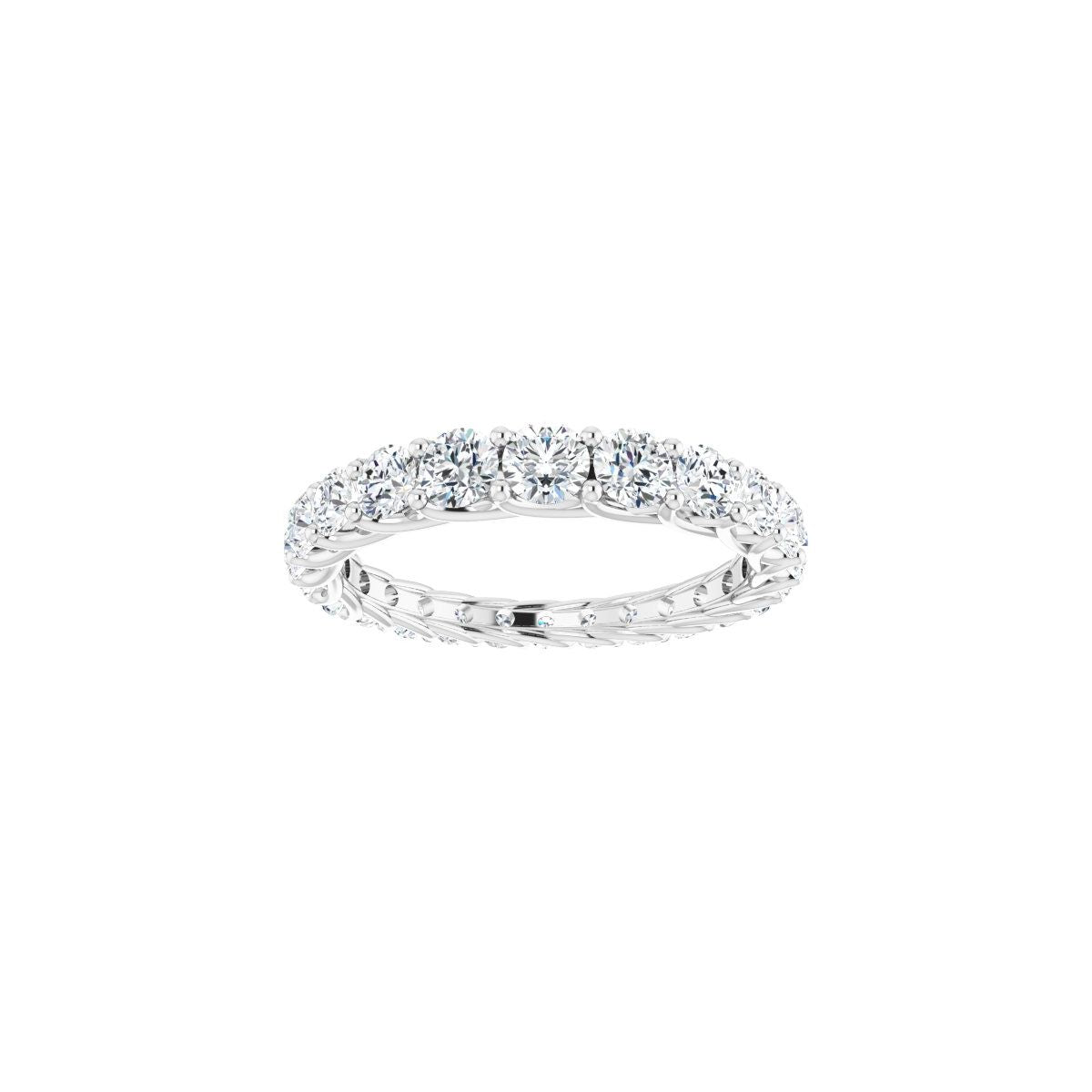 Woven-Design Graduated Eternity Band