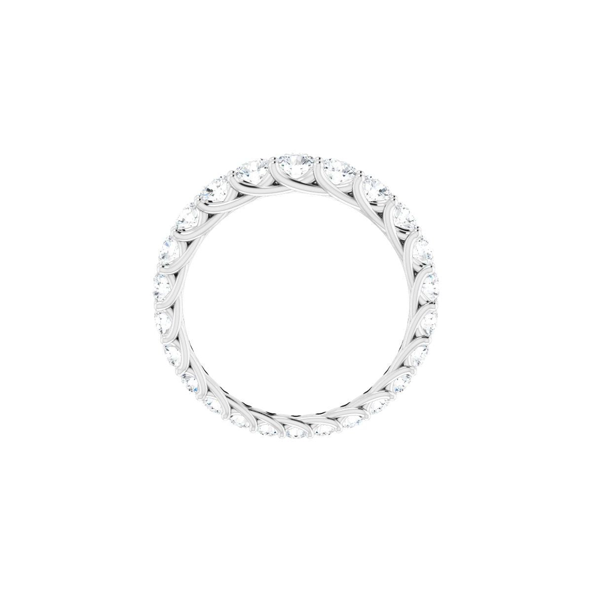 Woven-Design Graduated Eternity Band