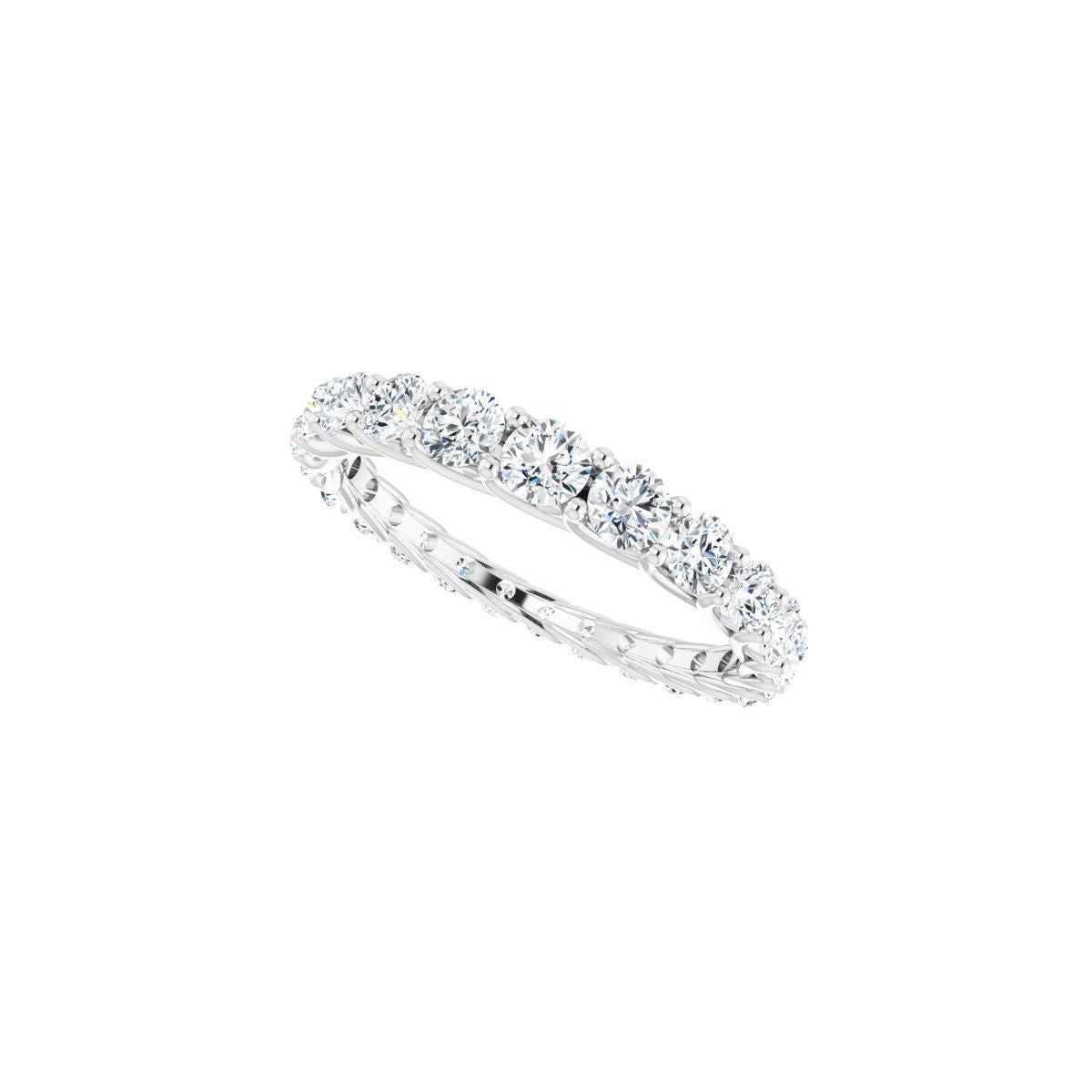 Woven-Design Graduated Eternity Band