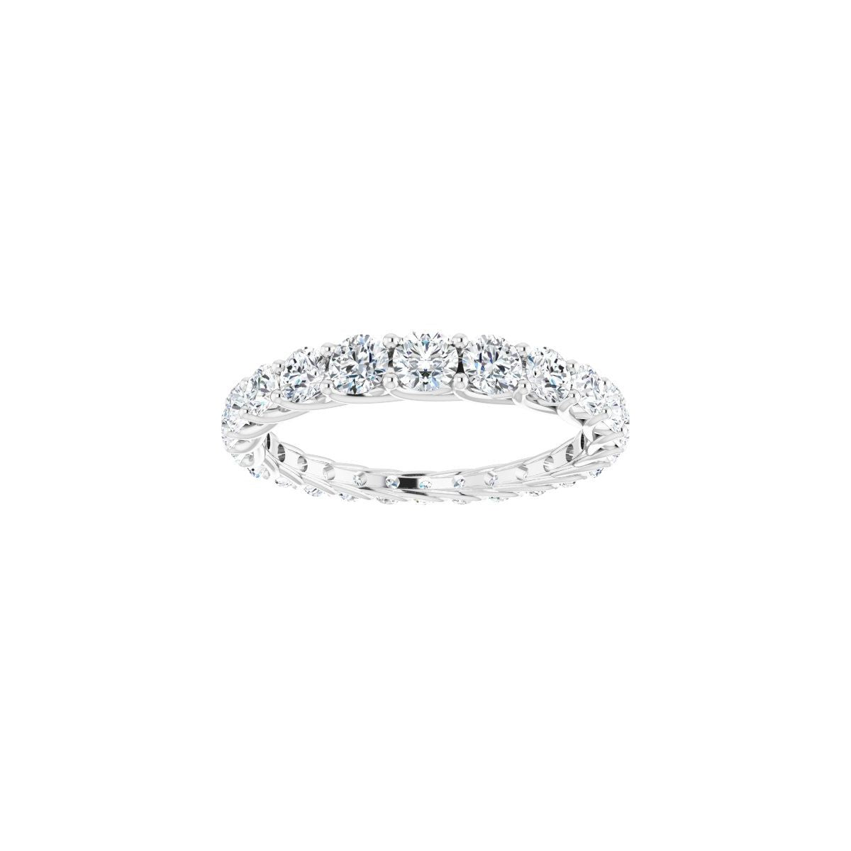 Woven-Design Graduated Eternity Band