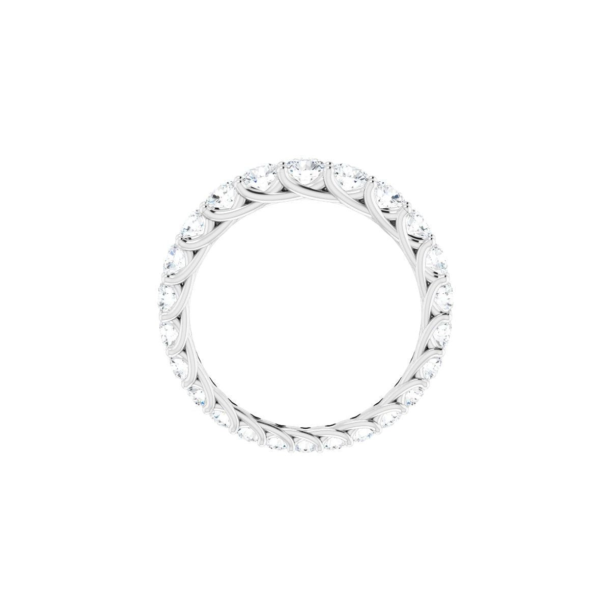 Woven-Design Graduated Eternity Band