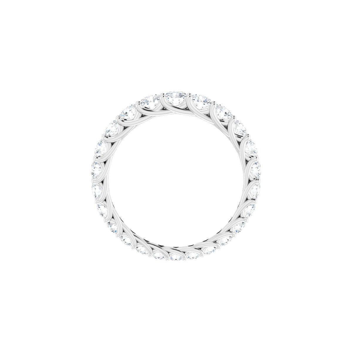 Woven-Design Graduated Eternity Band