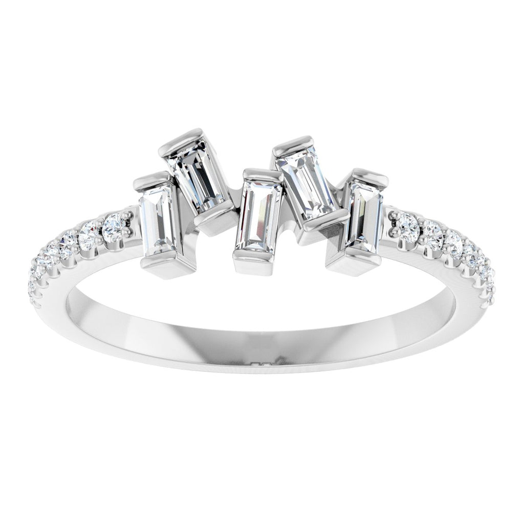 Scattered Baguette Ring