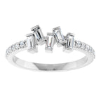 Scattered Baguette Ring
