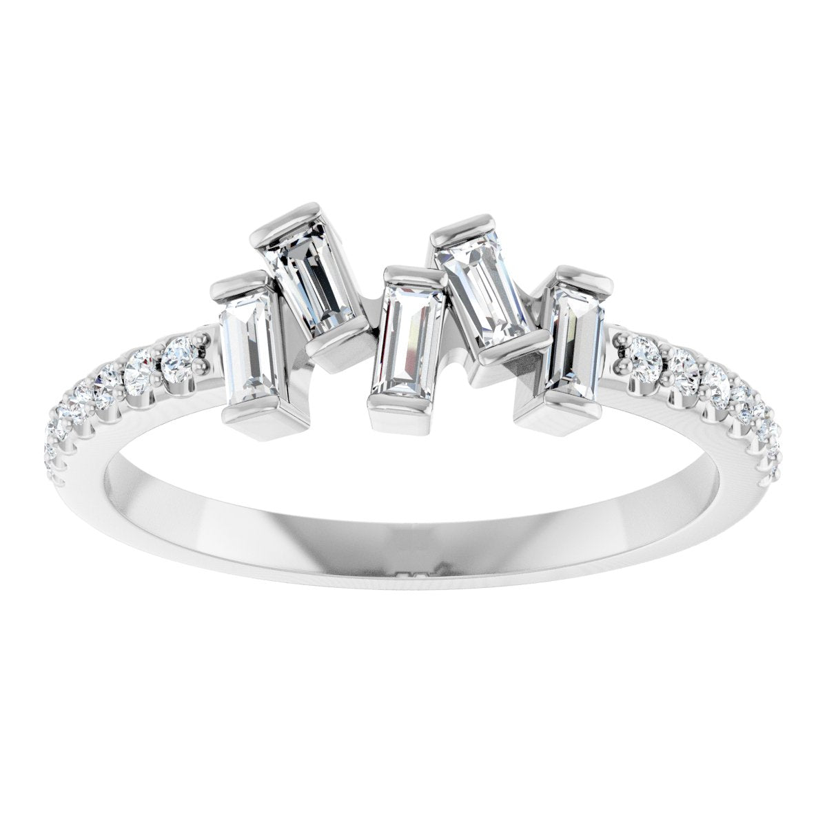 Scattered Baguette Ring