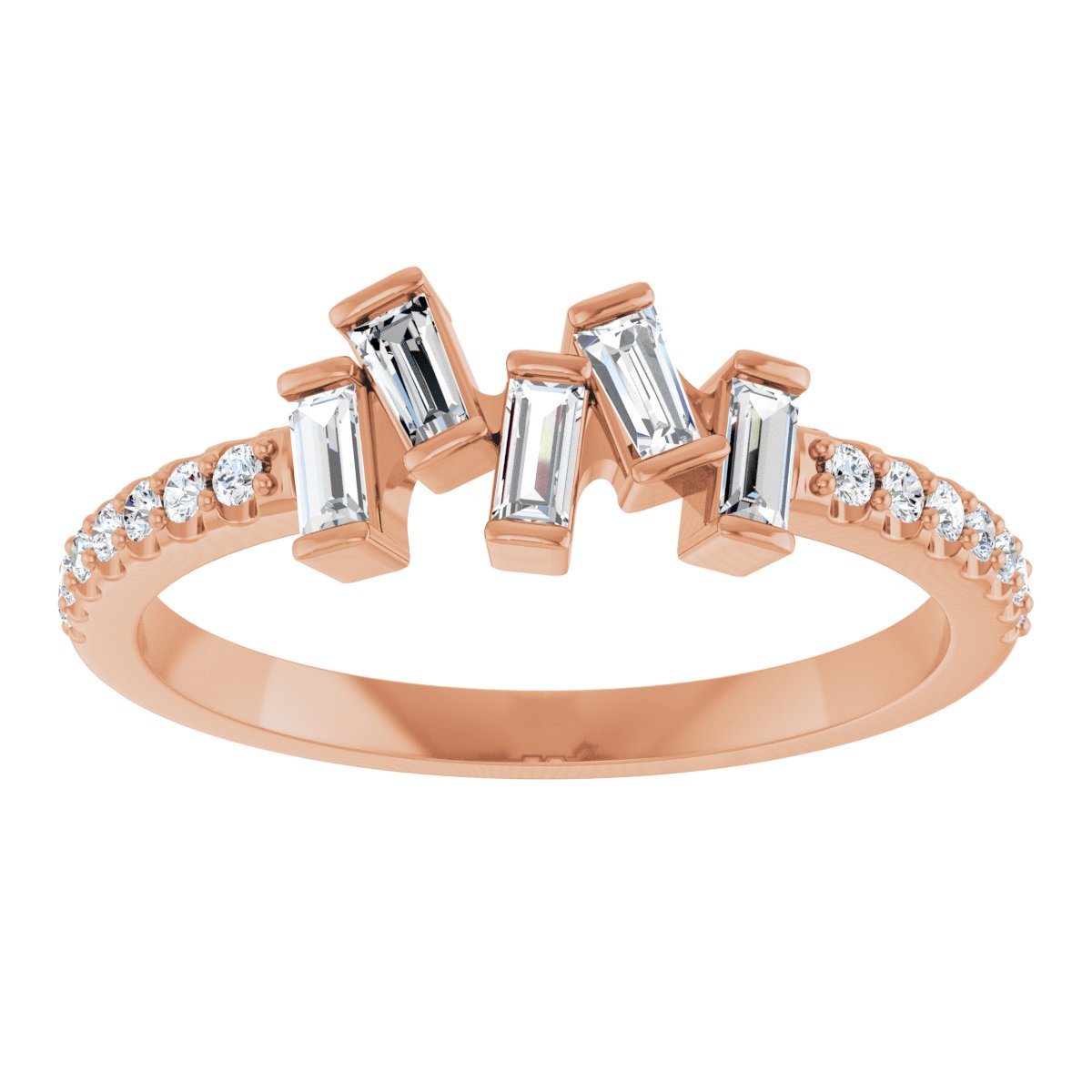 Scattered Baguette Ring