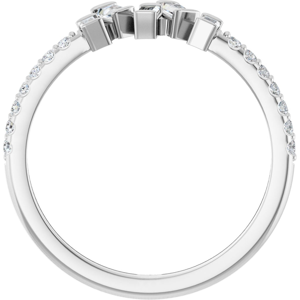 Scattered Baguette Ring