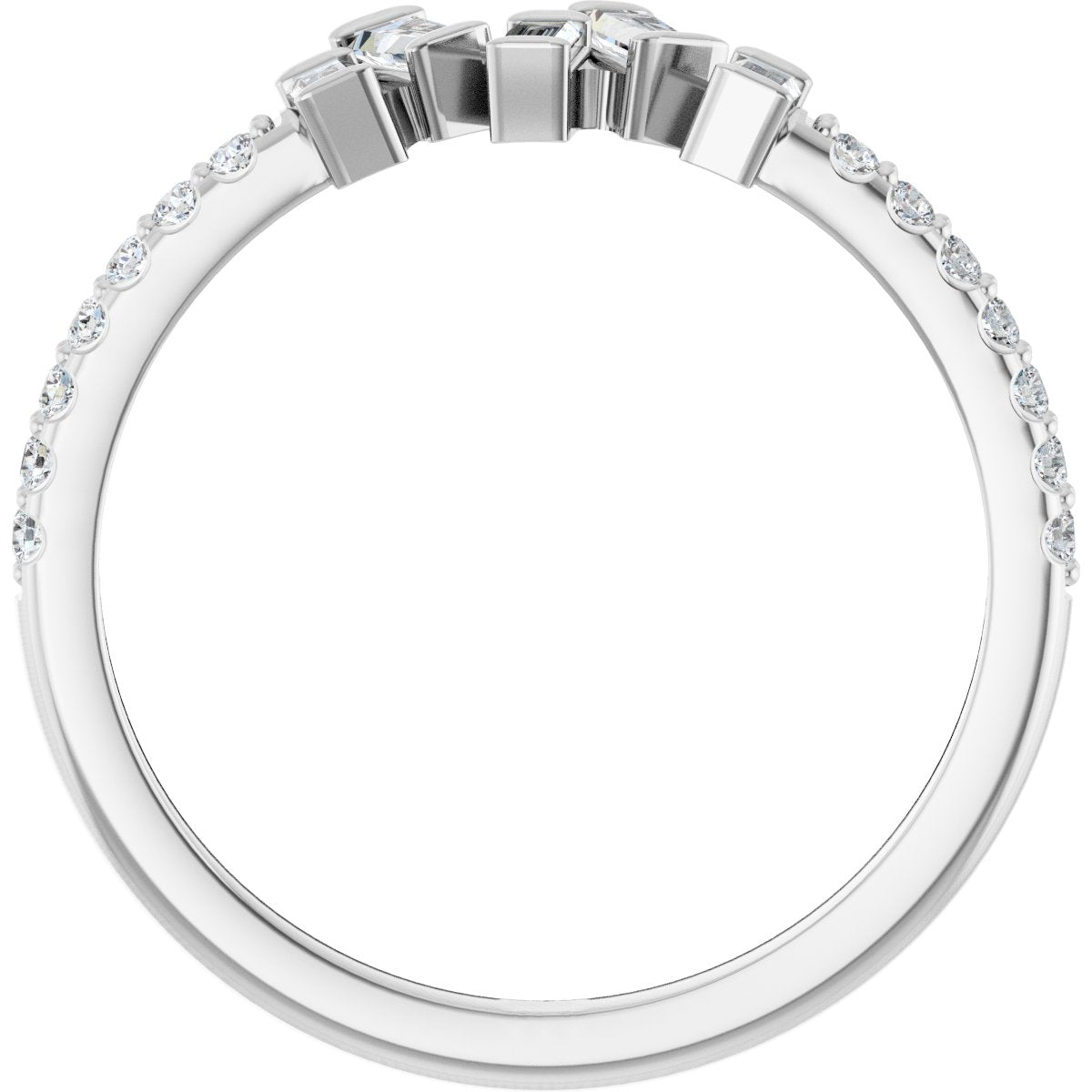 Scattered Baguette Ring