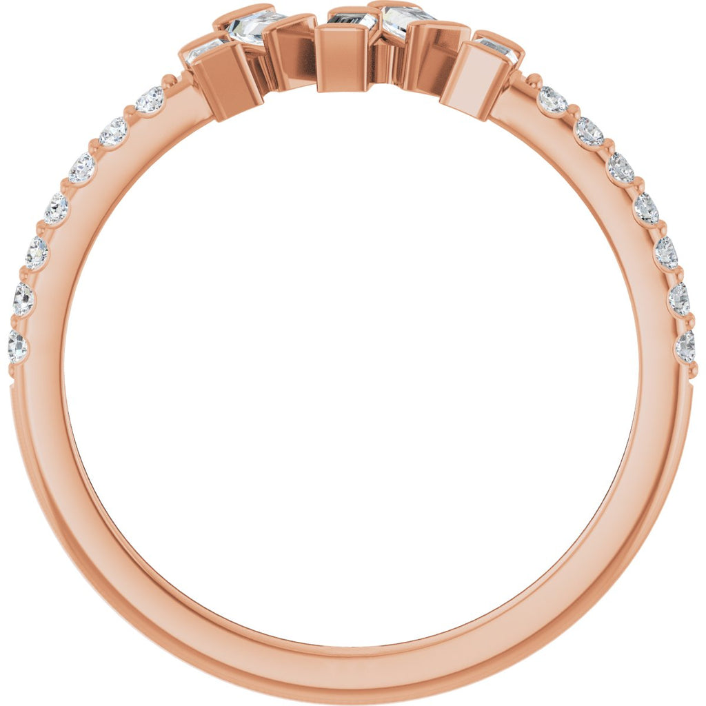 Scattered Baguette Ring