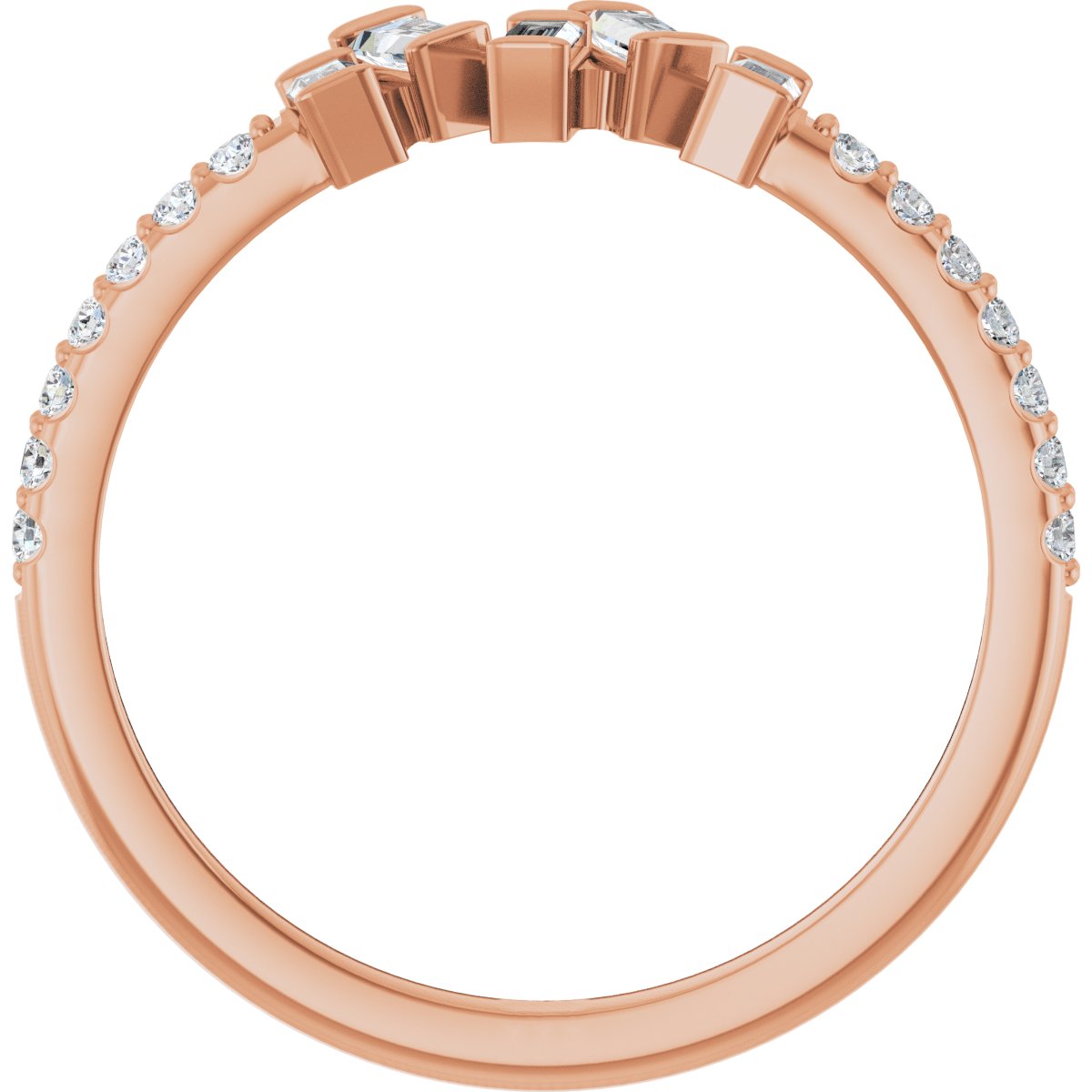 Scattered Baguette Ring