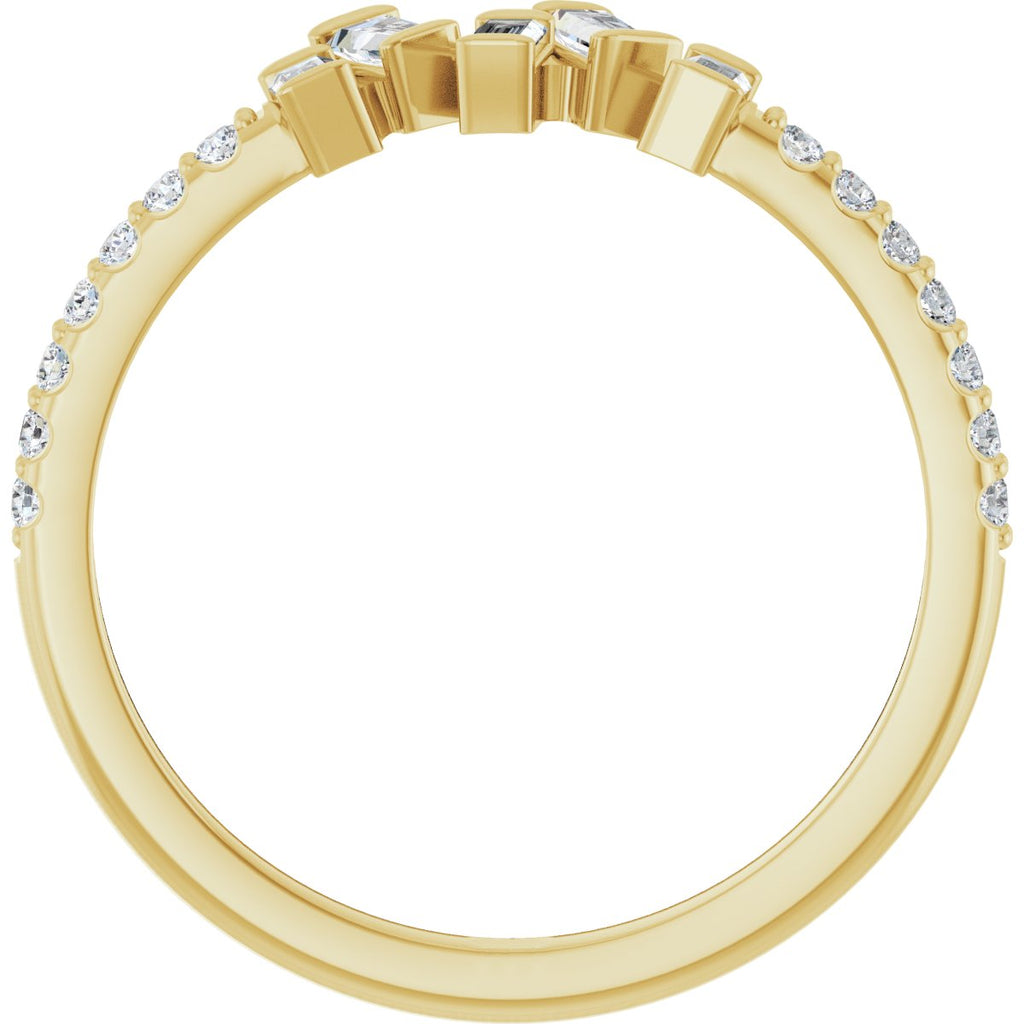 Scattered Baguette Ring