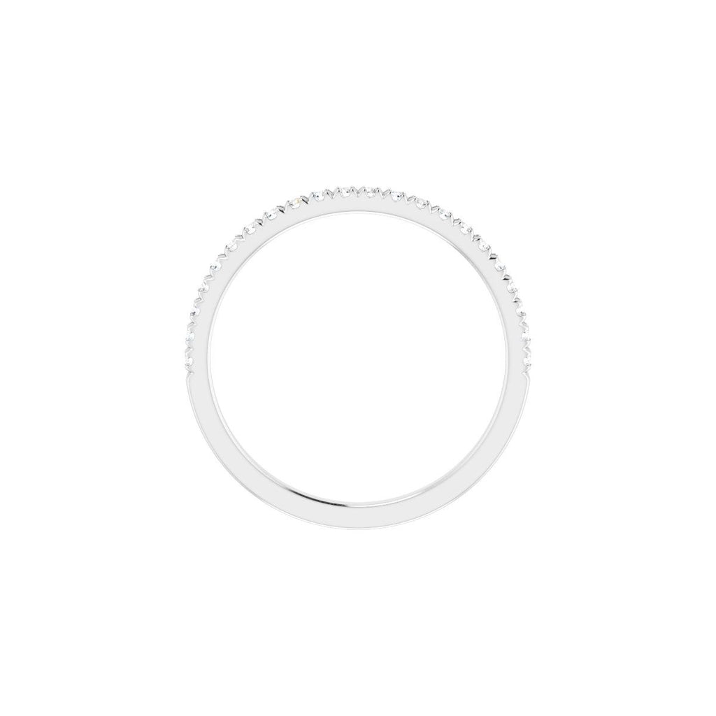 French-Set Accented Engagement Ring or Band