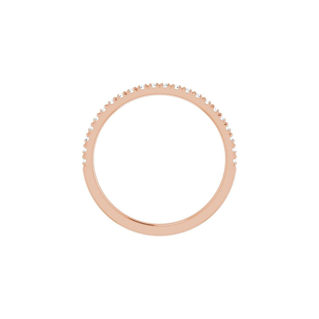 French-Set Accented Engagement Ring or Band
