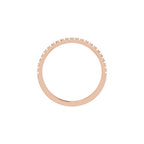 French-Set Accented Engagement Ring or Band