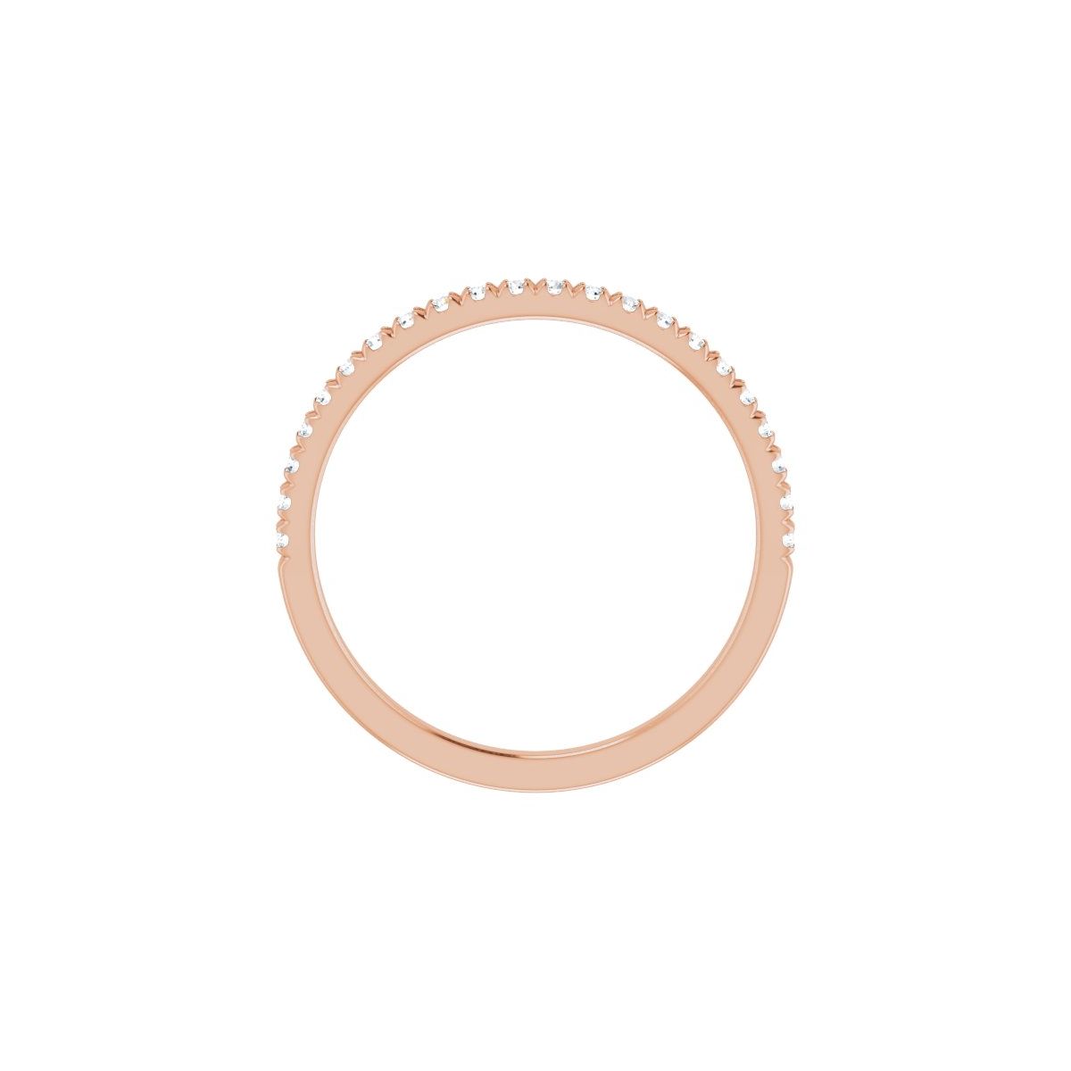 French-Set Accented Engagement Ring or Band