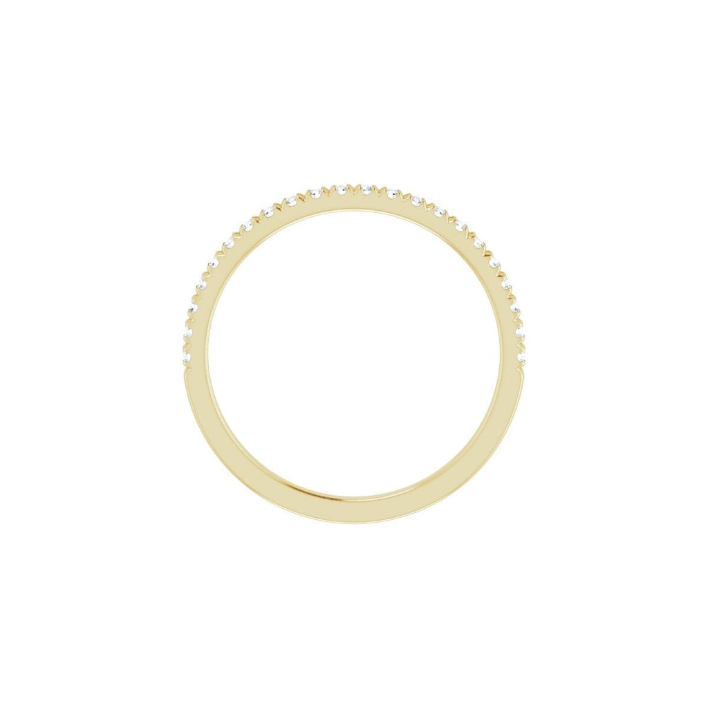 French-Set Accented Engagement Ring or Band