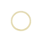 French-Set Accented Engagement Ring or Band