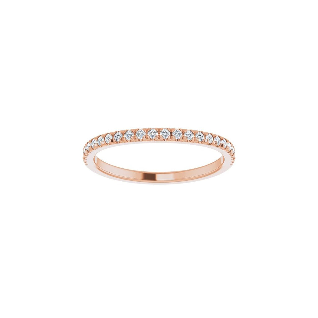 French-Set Accented Engagement Ring or Band
