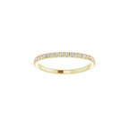 French-Set Accented Engagement Ring or Band