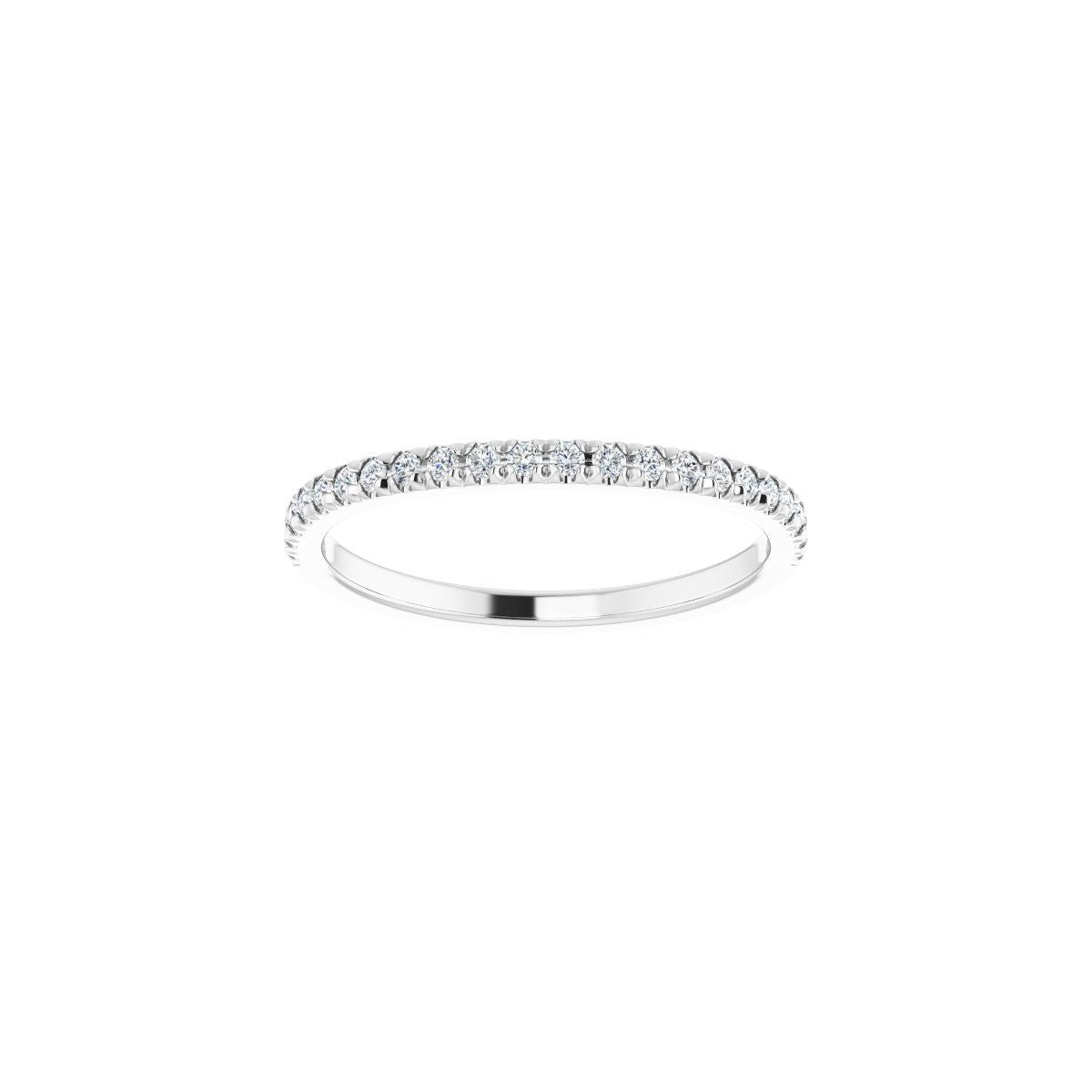 French-Set Accented Engagement Ring or Band