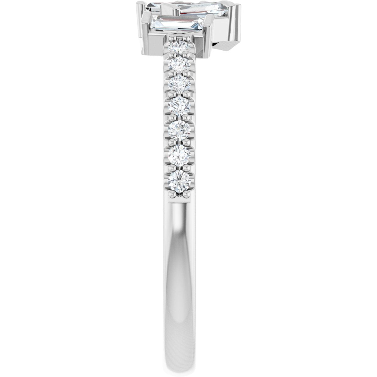 Scattered Baguette Ring