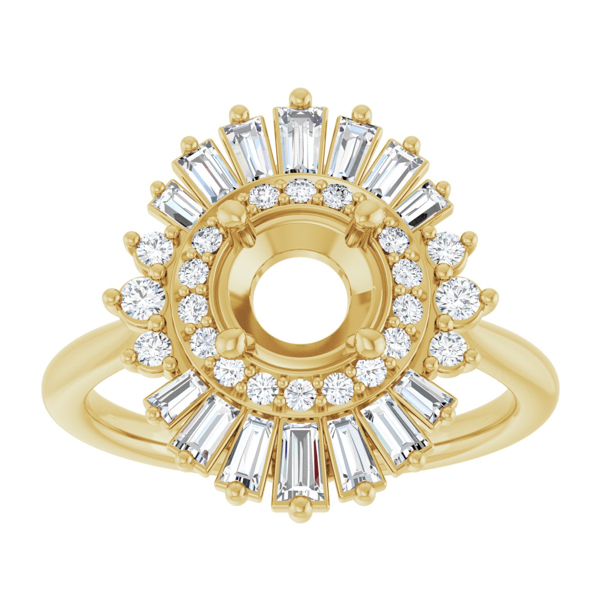 Double Halo-Style Engagement Ring or Band