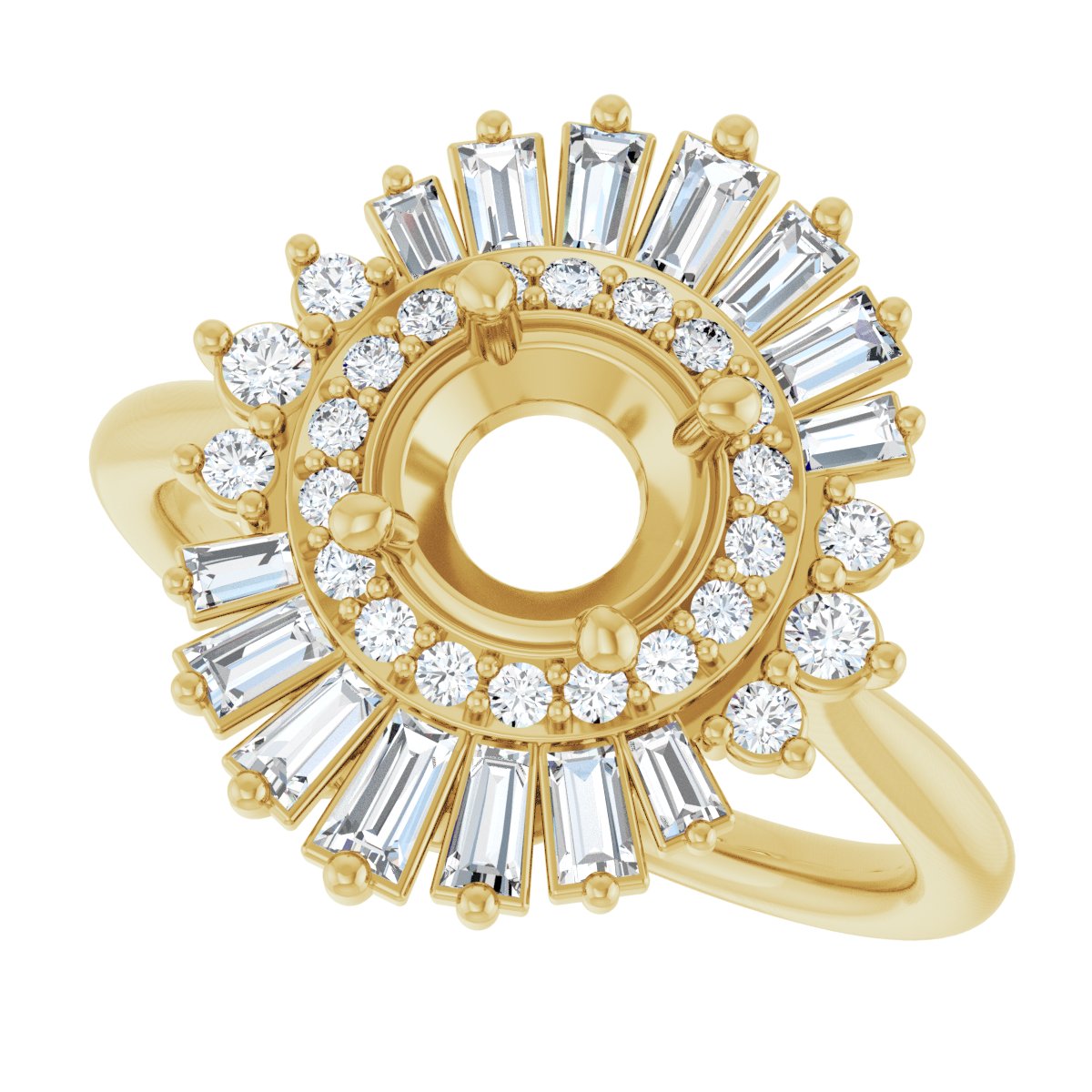 Double Halo-Style Engagement Ring or Band