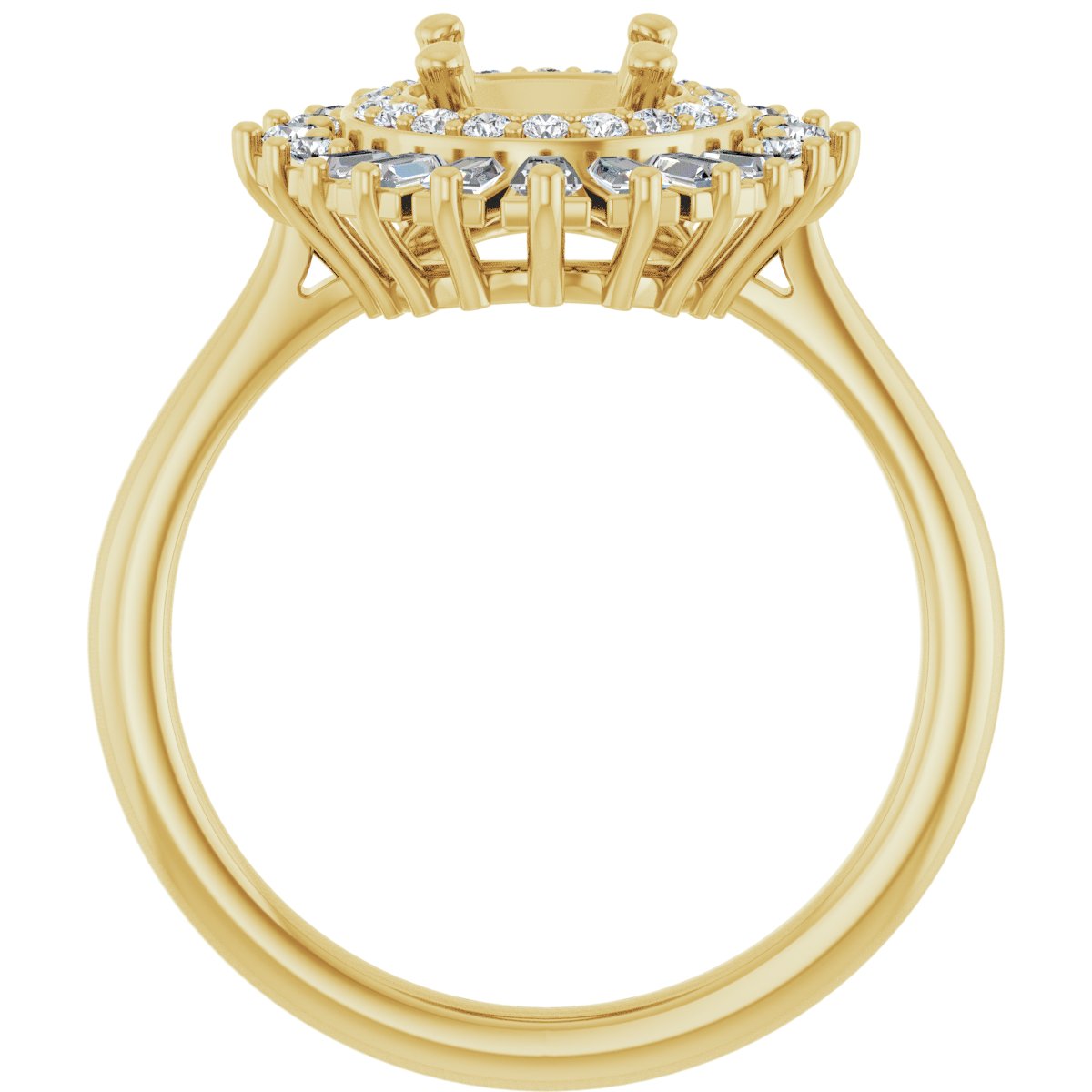 Double Halo-Style Engagement Ring or Band