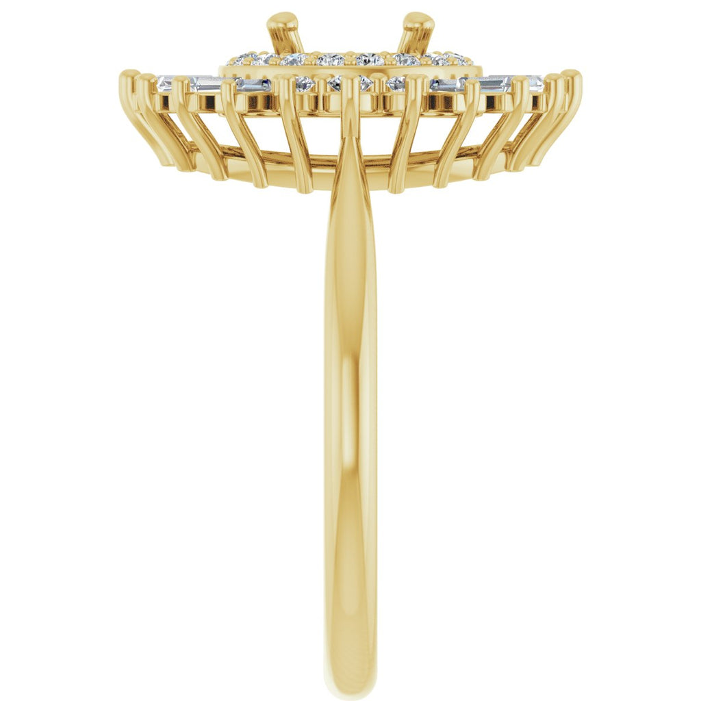 Double Halo-Style Engagement Ring or Band