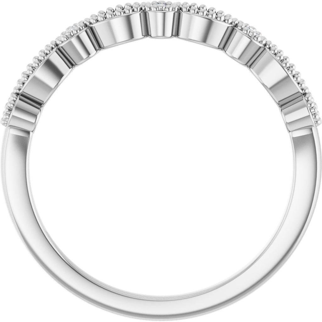 Accented Vintage-Inspired Engagement Ring or Band