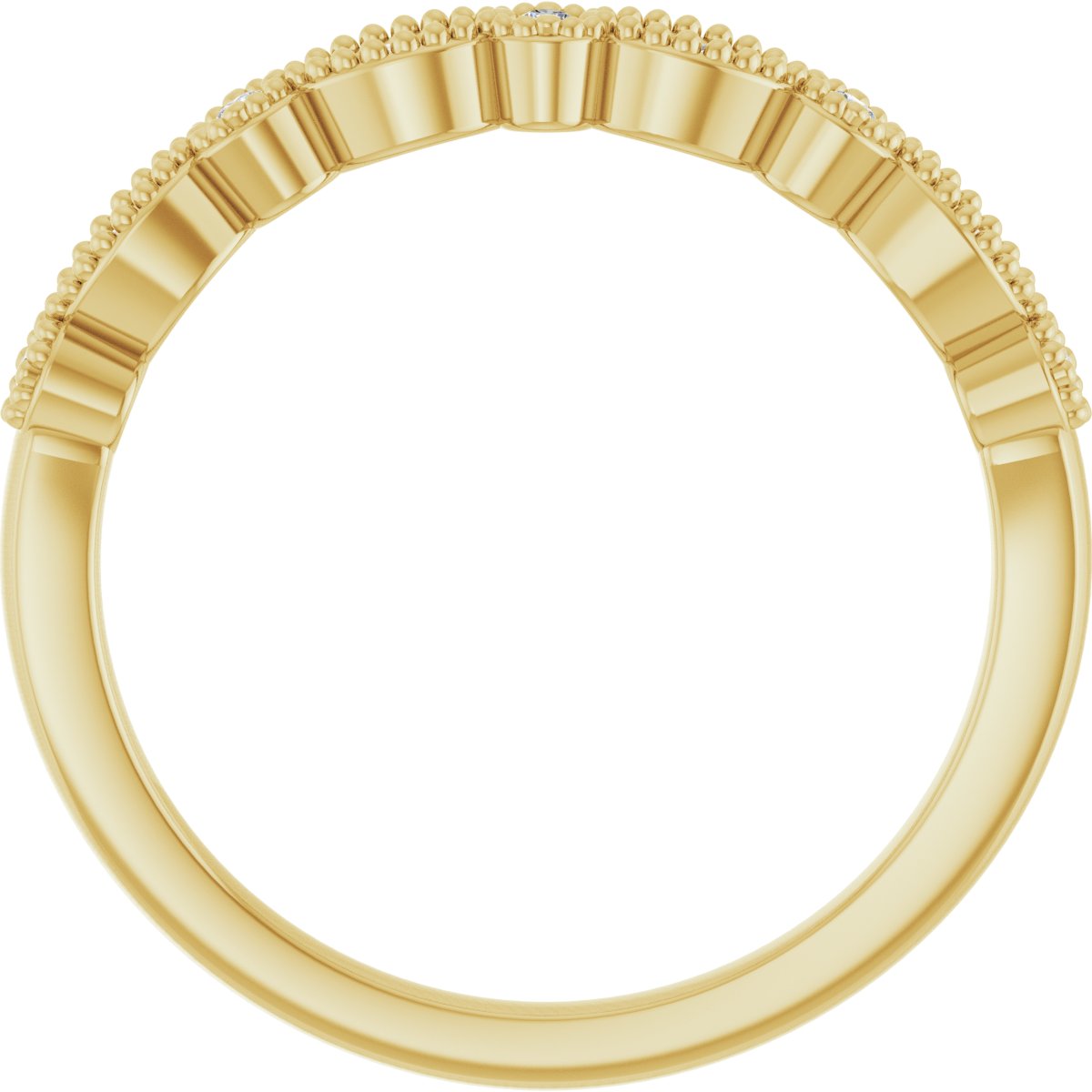 Accented Vintage-Inspired Engagement Ring or Band