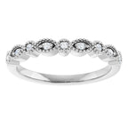 Accented Vintage-Inspired Engagement Ring or Band