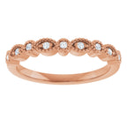 Accented Vintage-Inspired Engagement Ring or Band