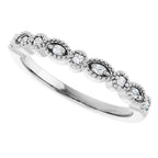 Accented Vintage-Inspired Engagement Ring or Band