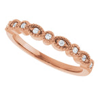 Accented Vintage-Inspired Engagement Ring or Band