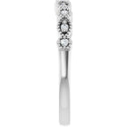 Accented Vintage-Inspired Engagement Ring or Band