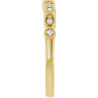 Accented Vintage-Inspired Engagement Ring or Band
